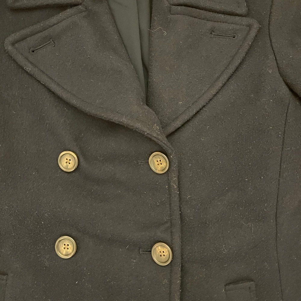 Old Navy Women's Navy Blue Pea Coat - Picture 3 of 11